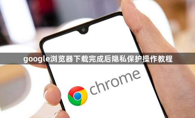google浏览器下载完成后隐私保护操作教程1