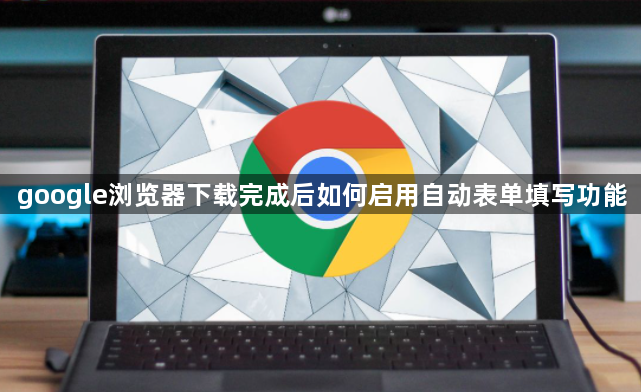 google浏览器下载完成后如何启用自动表单填写功能1
