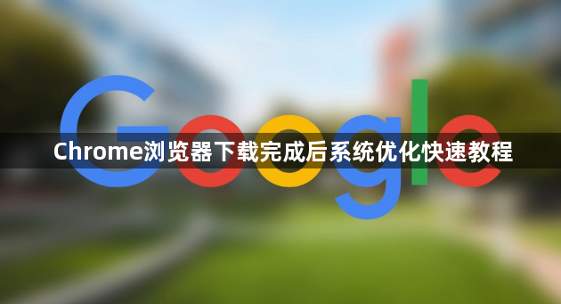 Chrome浏览器下载完成后系统优化快速教程1