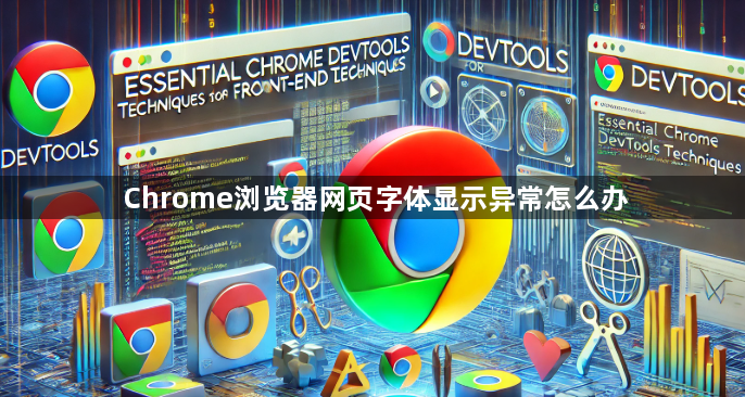 Chrome浏览器网页字体显示异常怎么办1