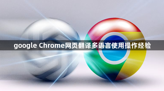 google Chrome网页翻译多语言使用操作经验1