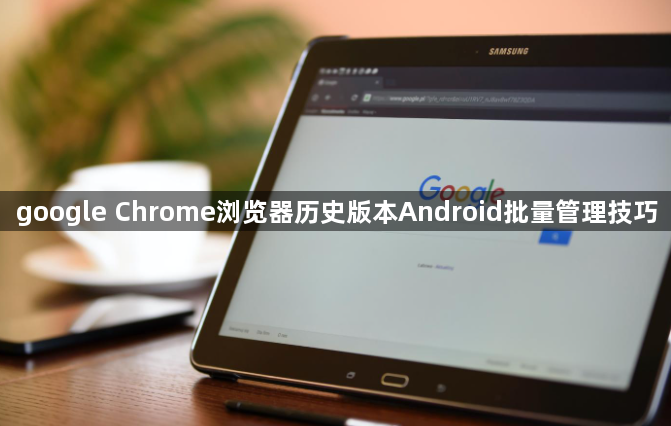 google Chrome浏览器历史版本Android批量管理技巧1
